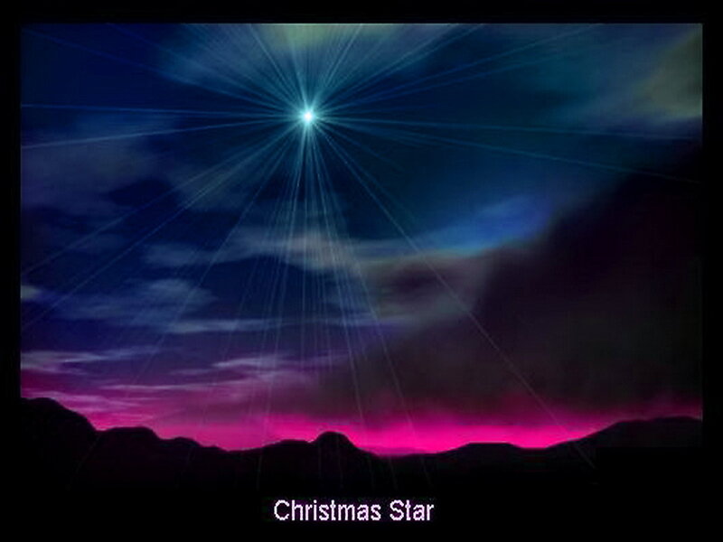 Bright Star over Mountains