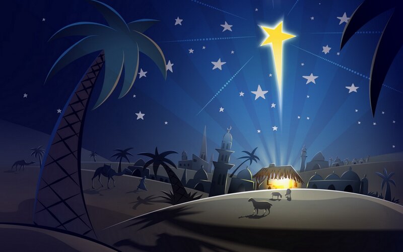 Bright Star over Stable — Blue