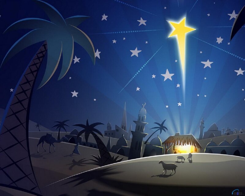 Bright Star over Village