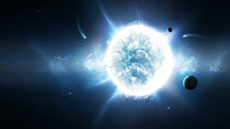 Bright Star with Planets