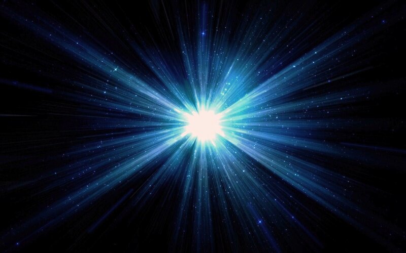 Bright Starburst Explosion
