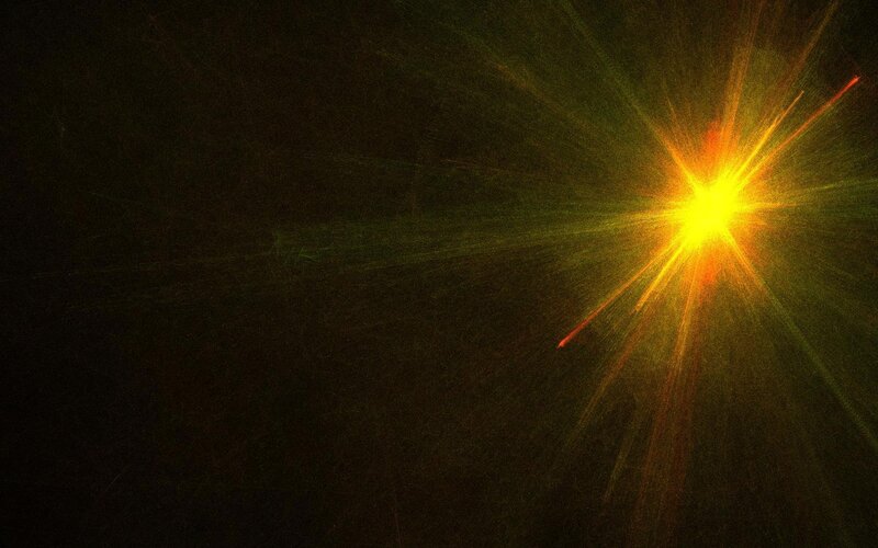 bright starburst light effect