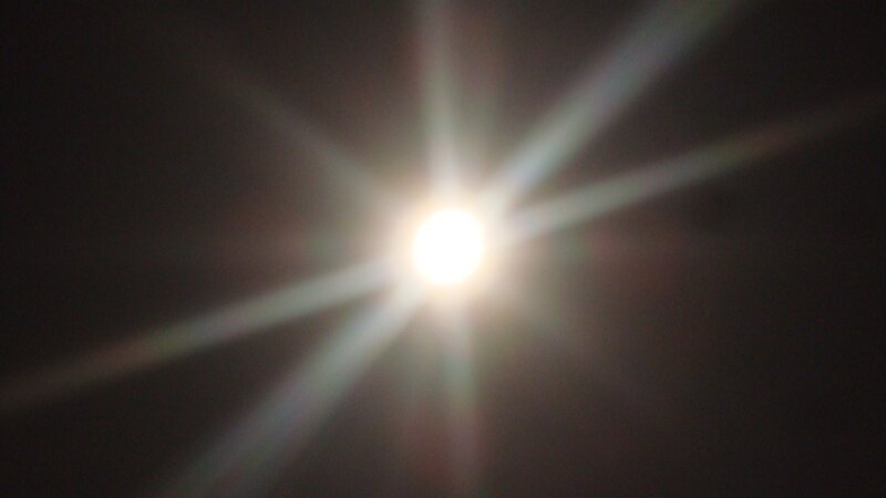 bright starburst light