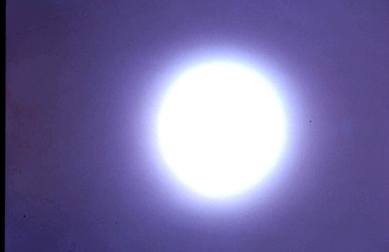 Bright Sun in Purple Sky