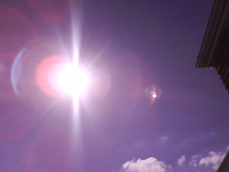Bright Sun in Sky — Purple