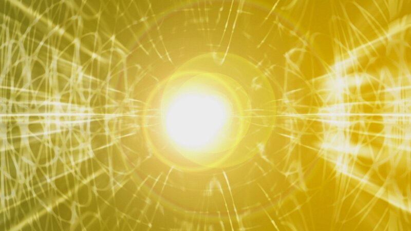 bright yellow light burst