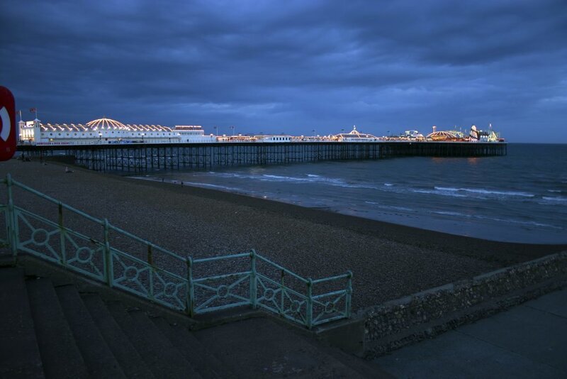 Brighton Pier at dusk