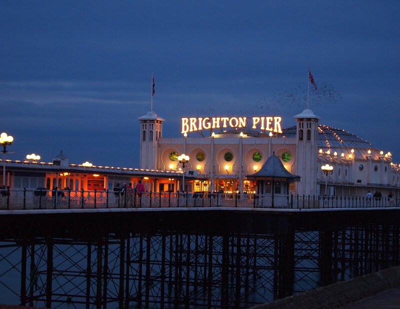 Brighton Pier at Dusk — Blue