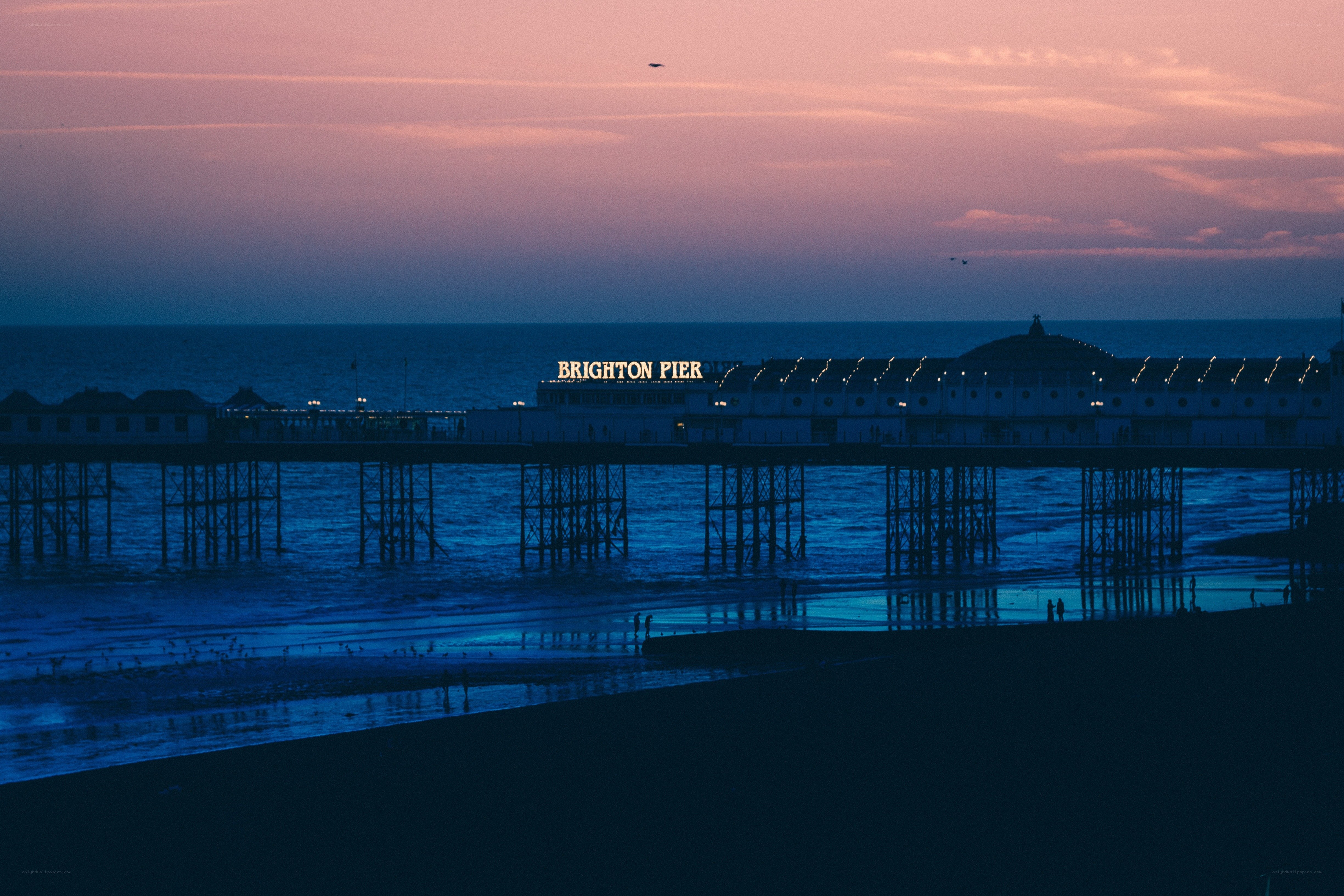 Brighton Pier at dusk