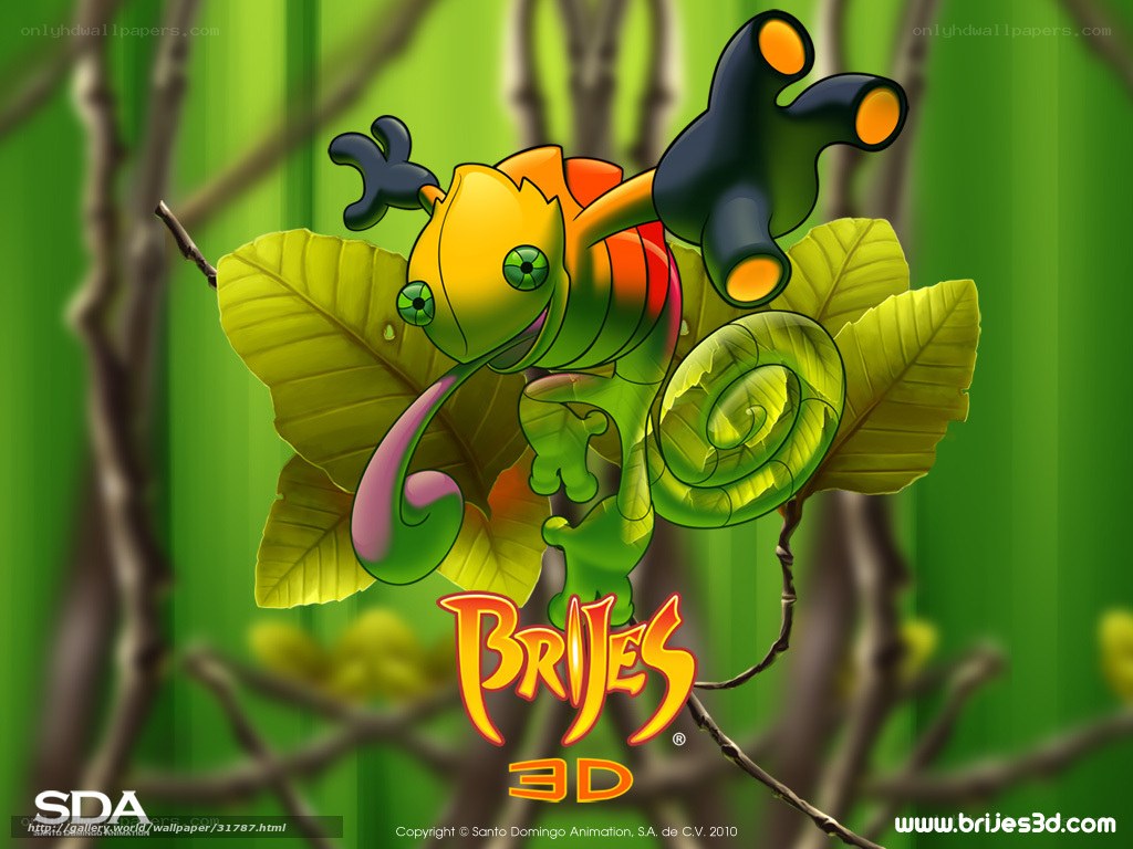 Brijes 3D chameleon character