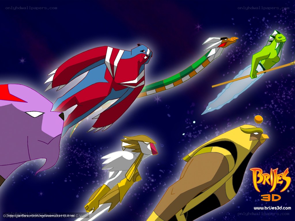 Brijes 3D characters in flight