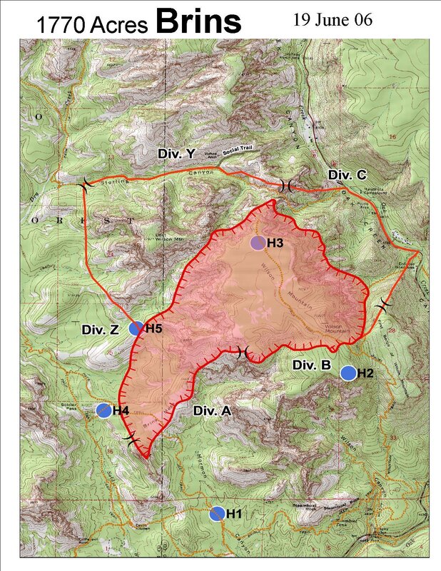 Brins Fire Map June 19 2006