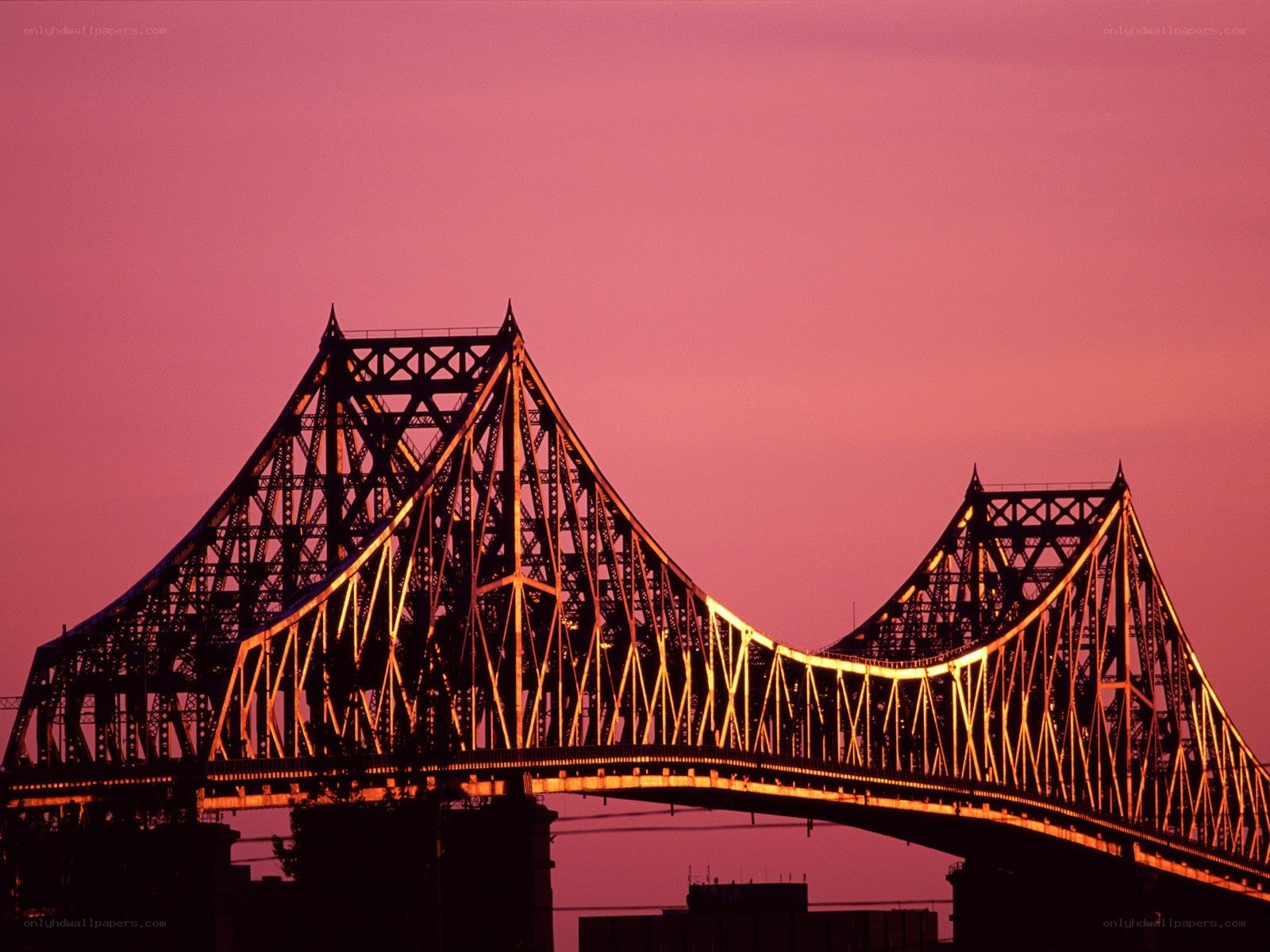 Brisbane Bridge at sunset