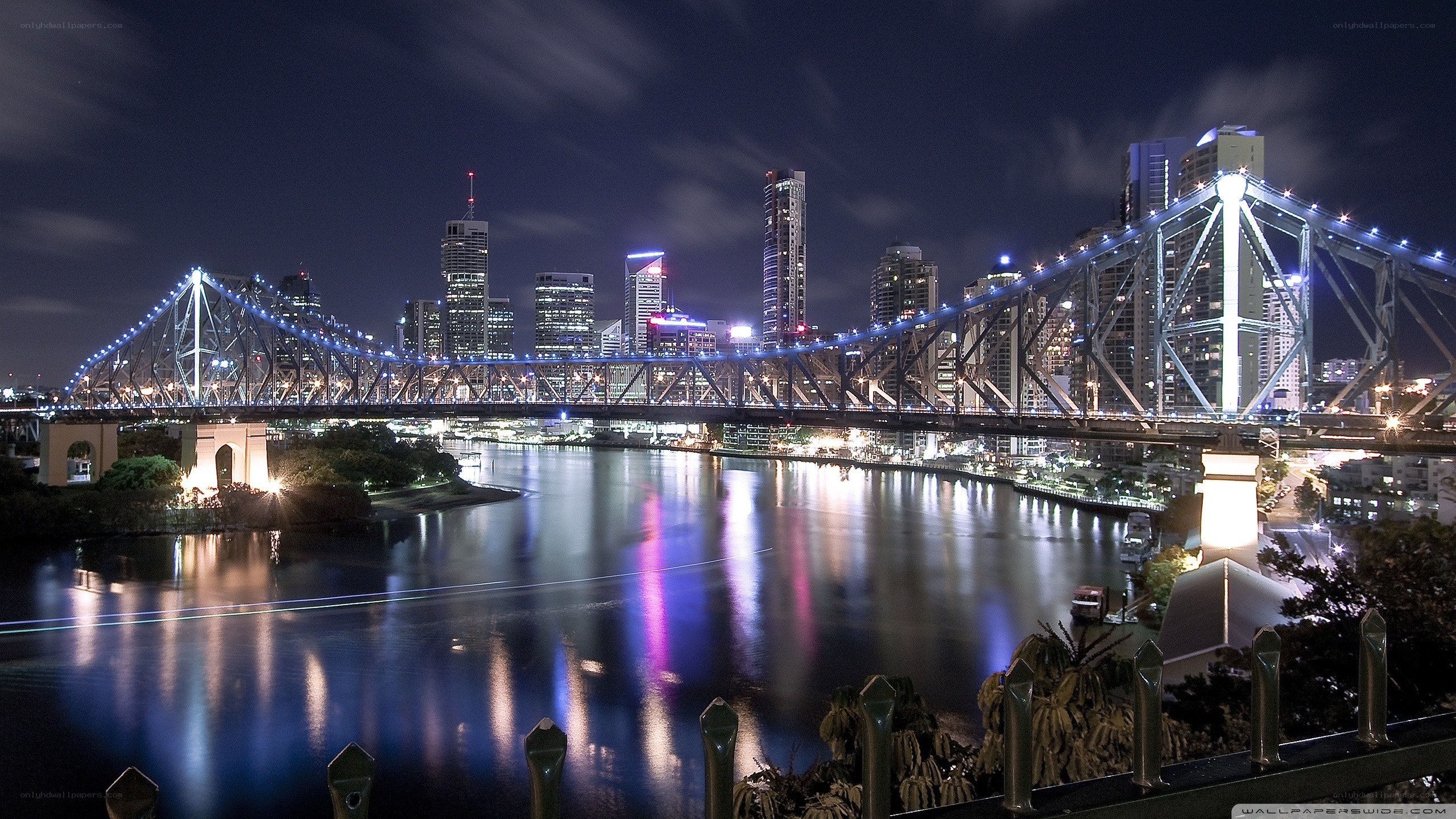 Brisbane city at night