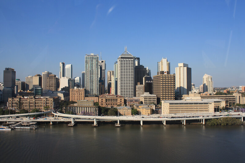 Brisbane city skyline view