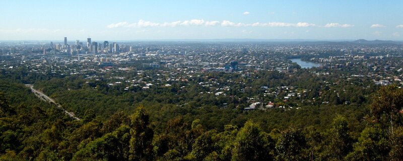 Brisbane city skyline view