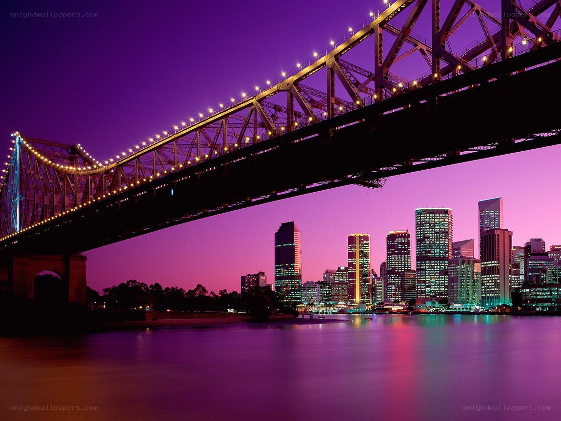 Brisbane skyline at dusk