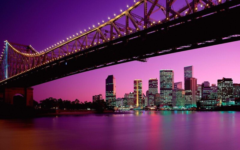 Brisbane skyline at dusk