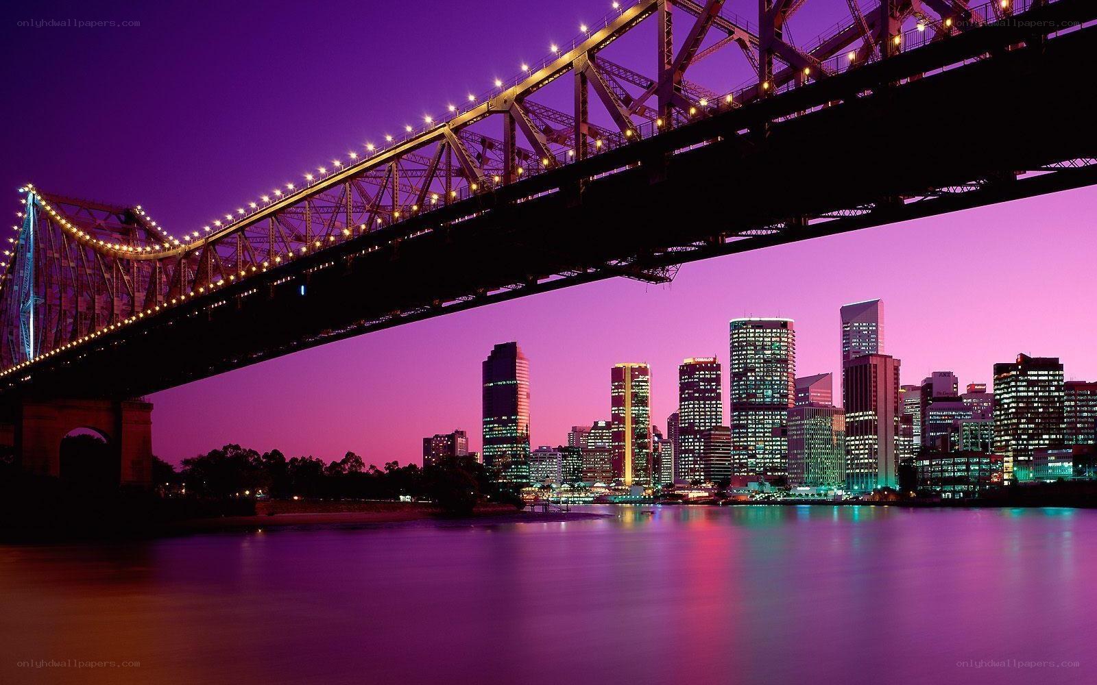 Brisbane skyline at dusk