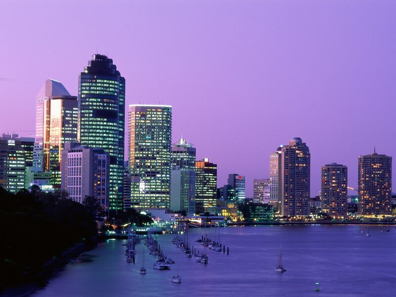 Brisbane skyline at dusk