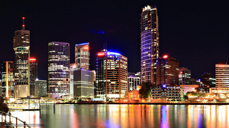 Brisbane skyline at night