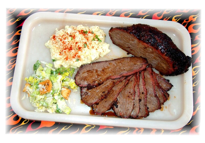 Brisket meal with sides
