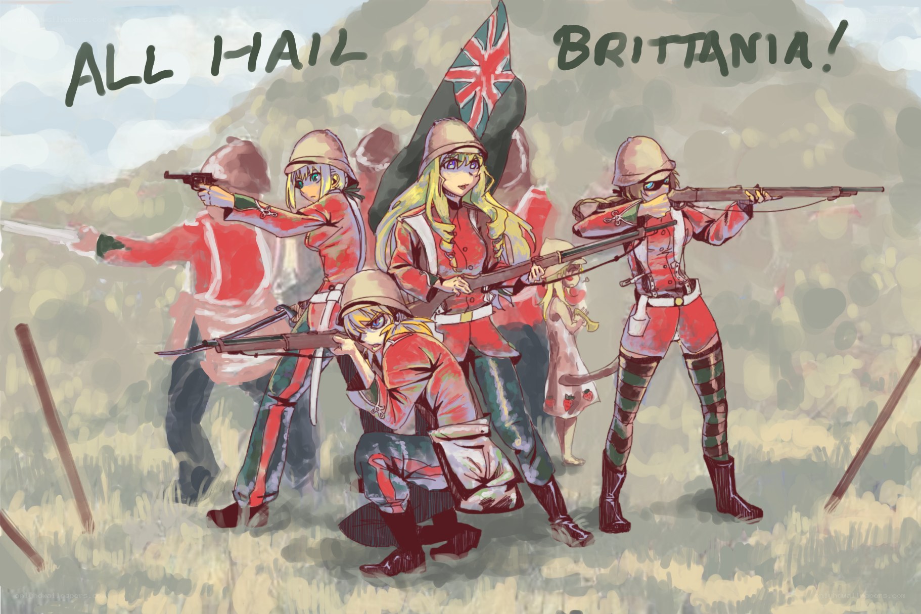 Britannia soldiers in action