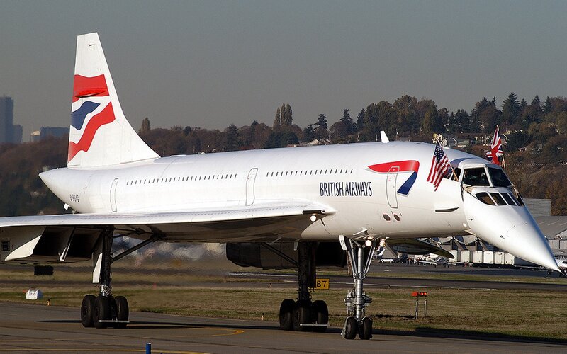 British Airways Concorde — White, Calm, Afternoon