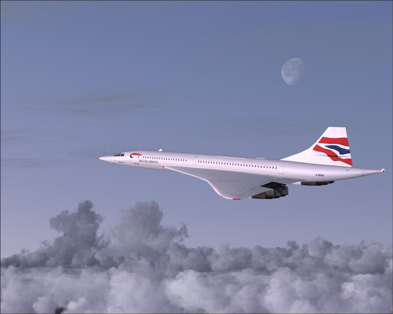 British Airways Concorde — White