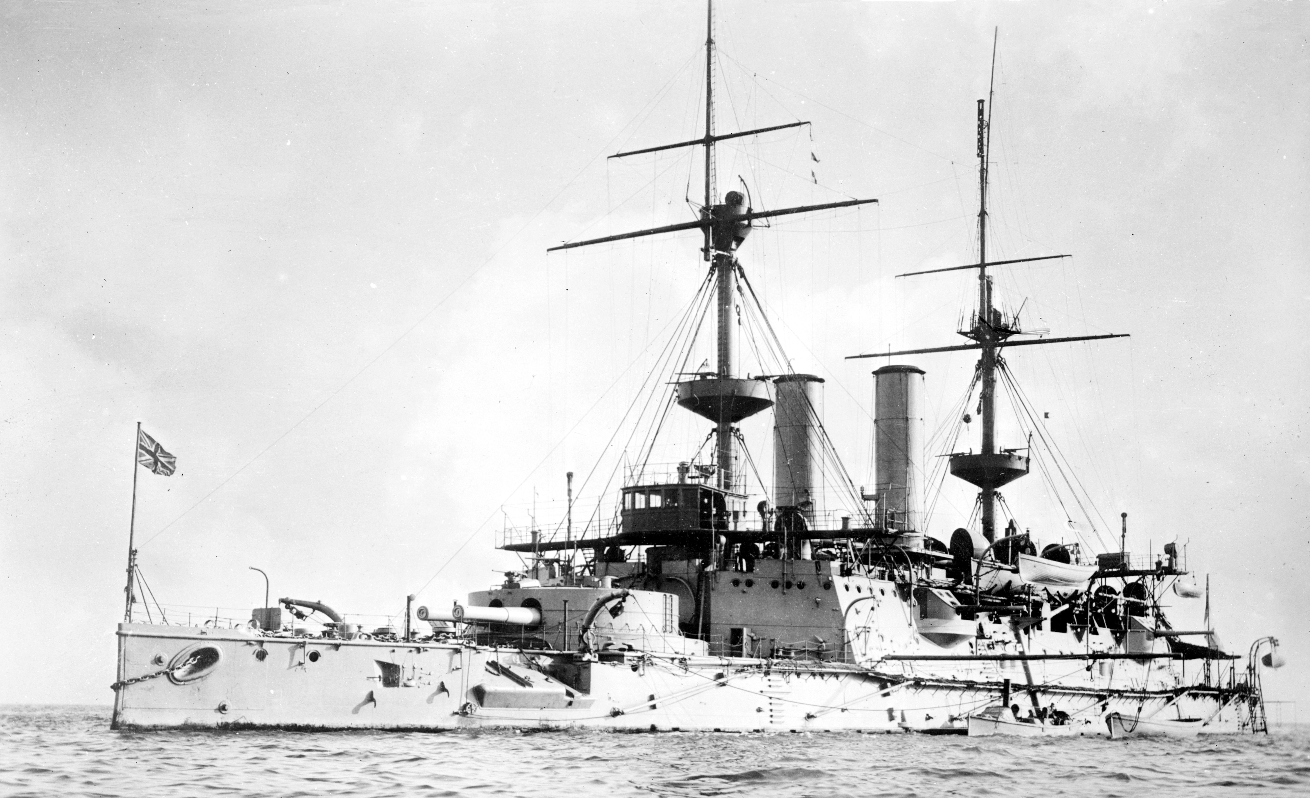 British battleship at sea