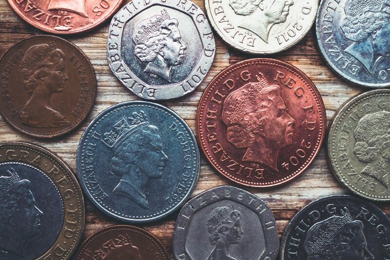 British Coins on Wood