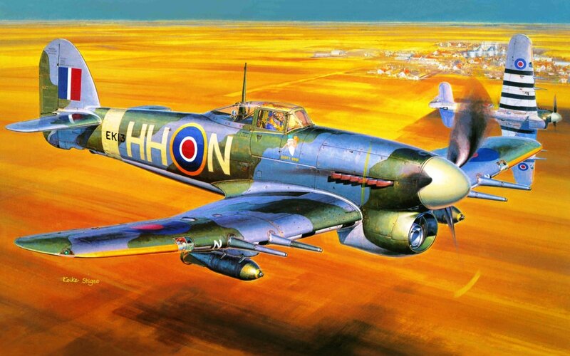 British Fighter Plane — Yellow