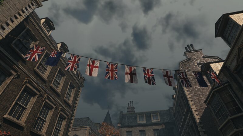 British Flags on a Street
