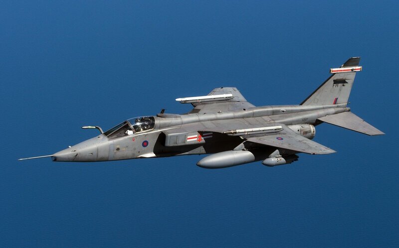 British Jet Fighter — Blue
