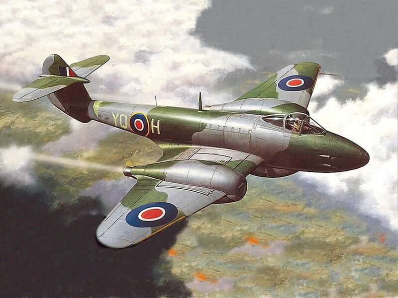 British Jet Fighter — Green