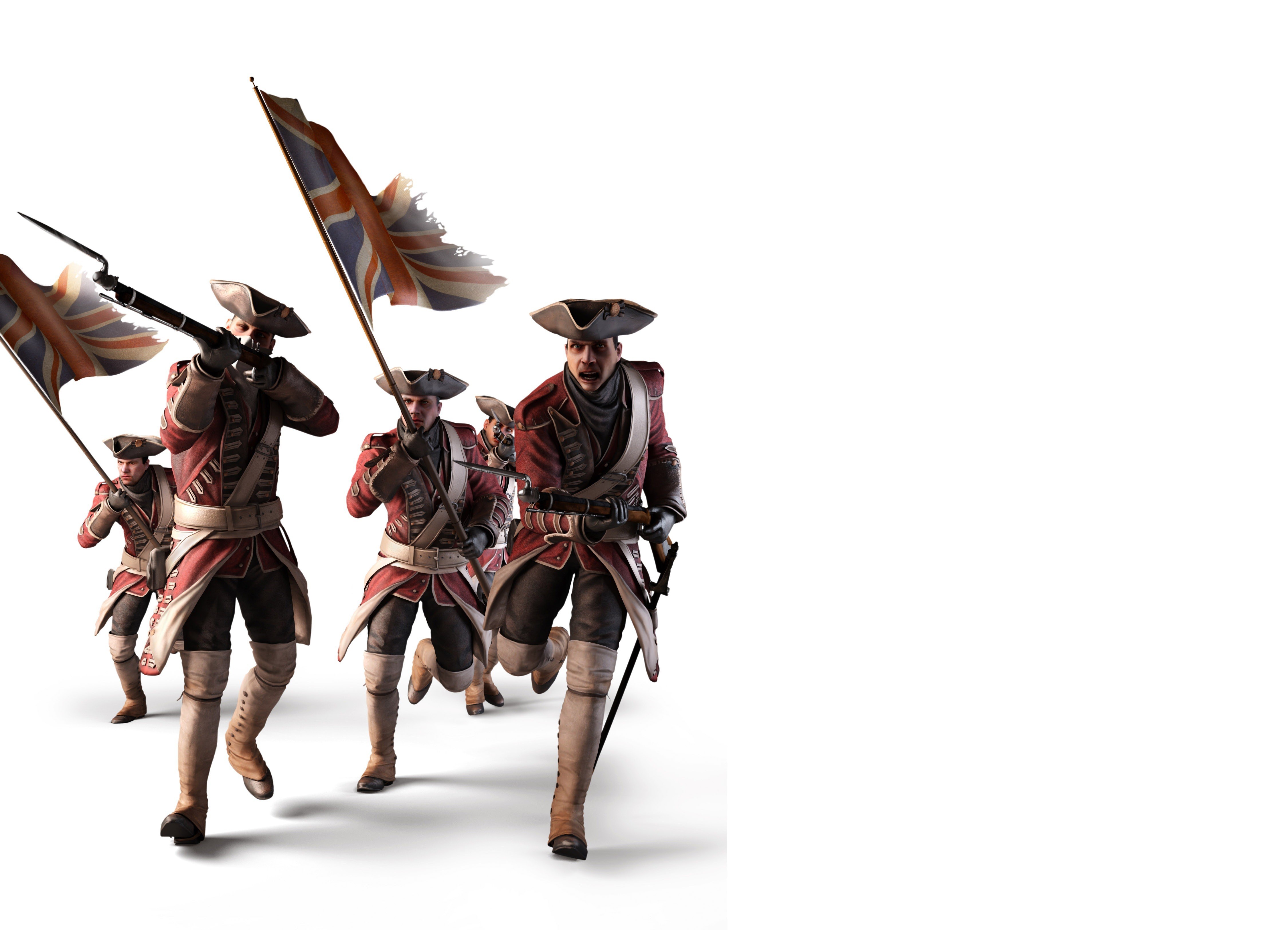 British soldiers in battle