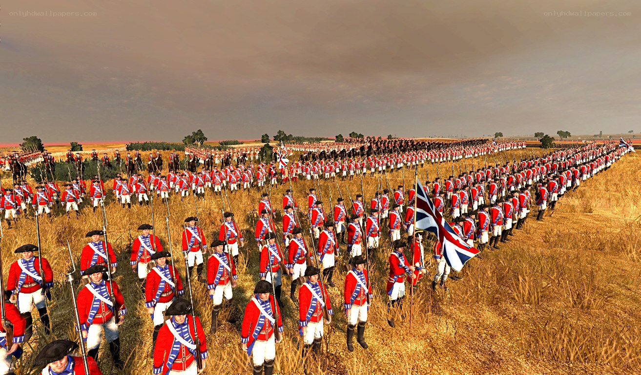 British soldiers in formation