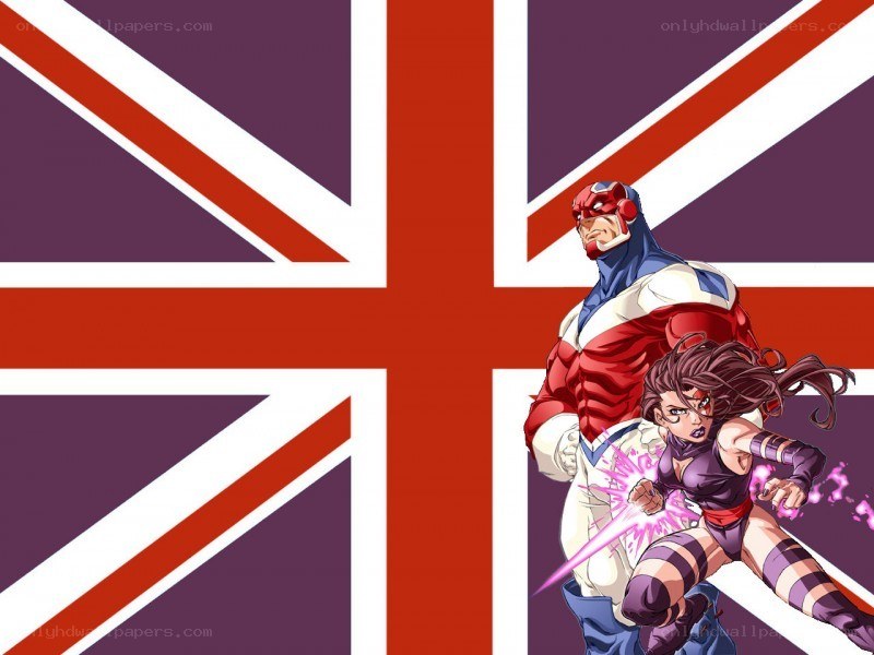 British superheroes in action
