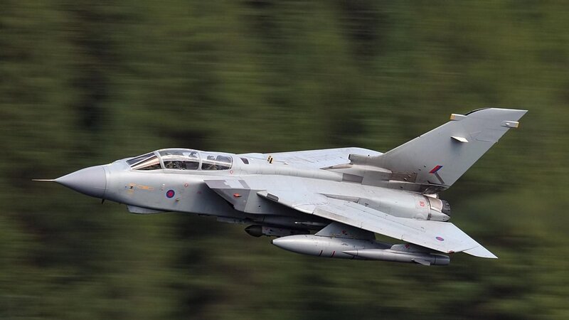 British Tornado Jet — Gray, Dynamic, Photograph