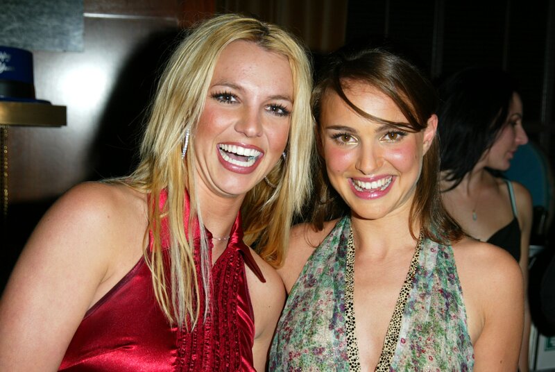 Britney Spears and Natalie Portman smiling
