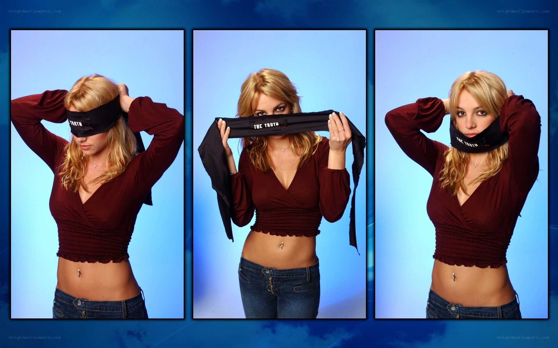 Britney Spears blindfold photoshoot