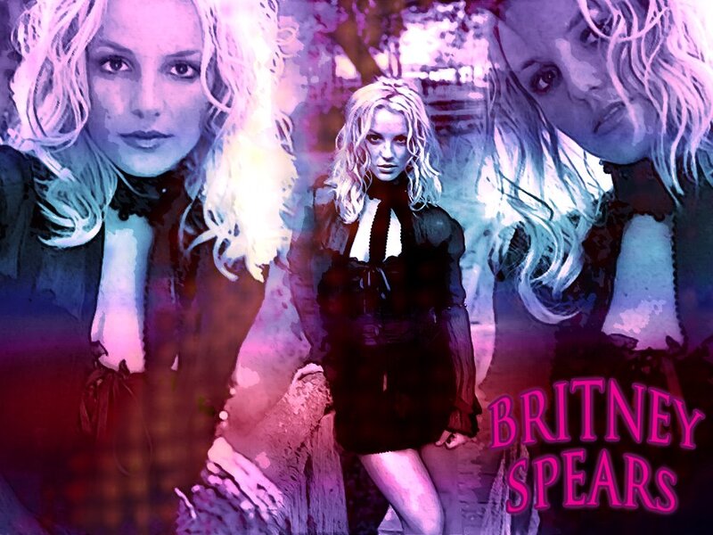 Britney Spears Collage — Purple
