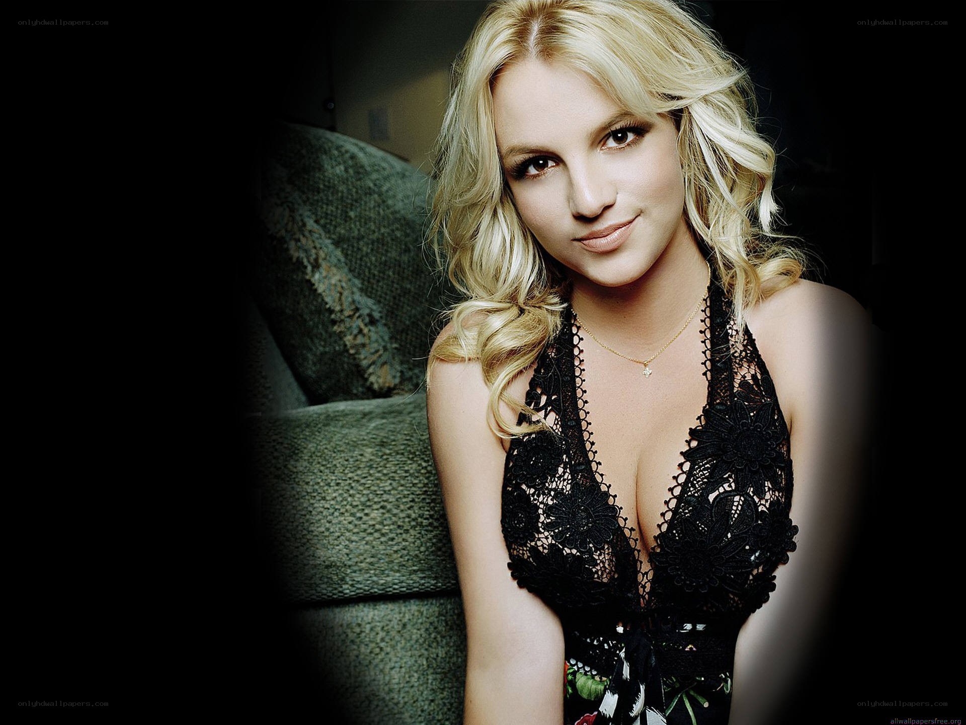 Britney Spears in black lace