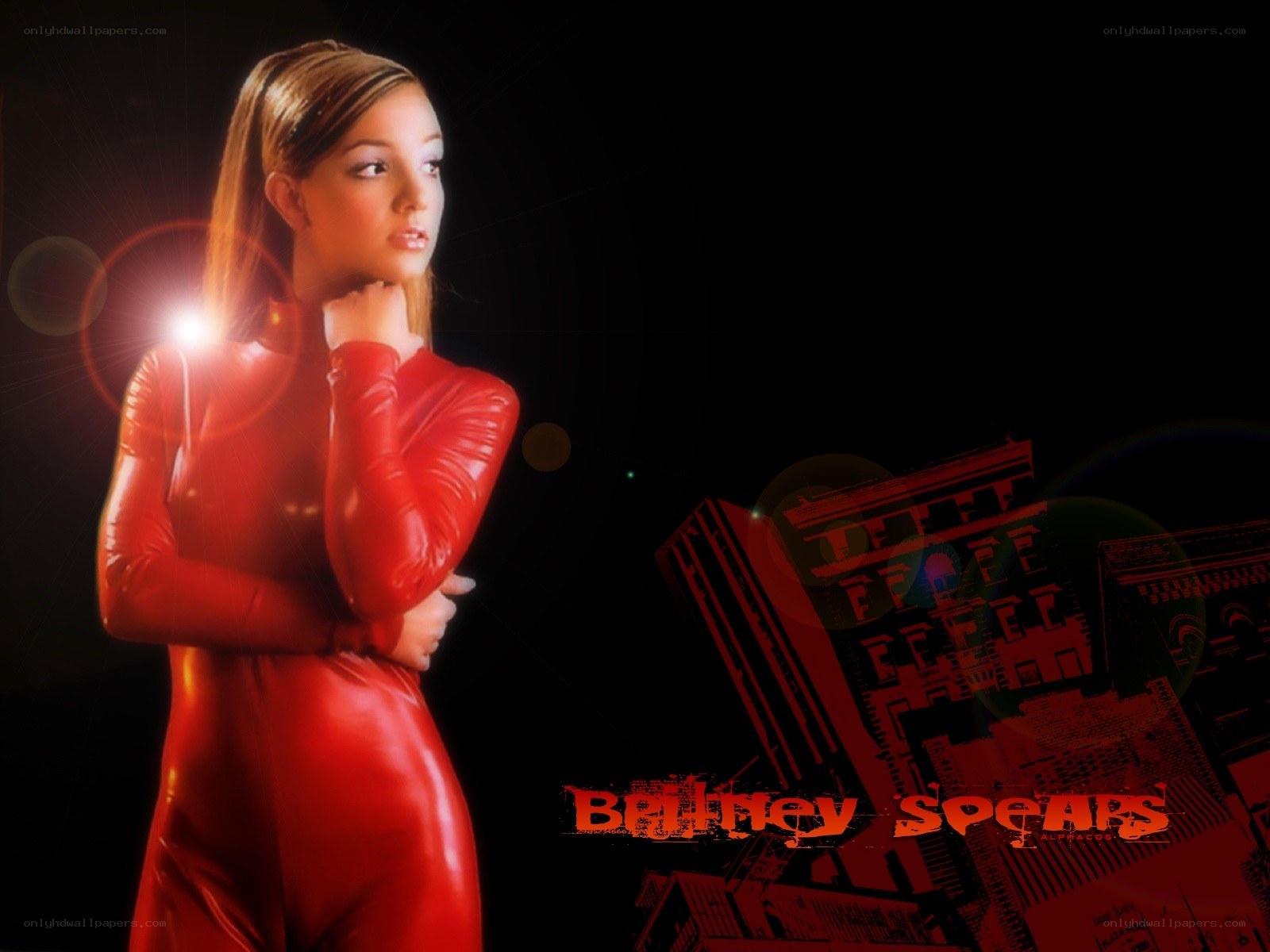 Britney Spears in red suit