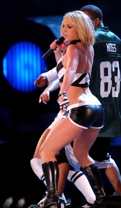 Britney Spears performing on stage