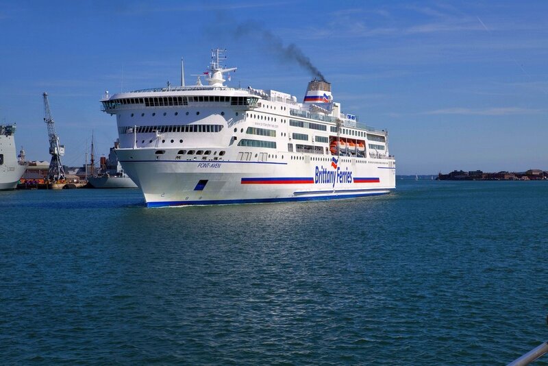 Brittany Ferries ship in port