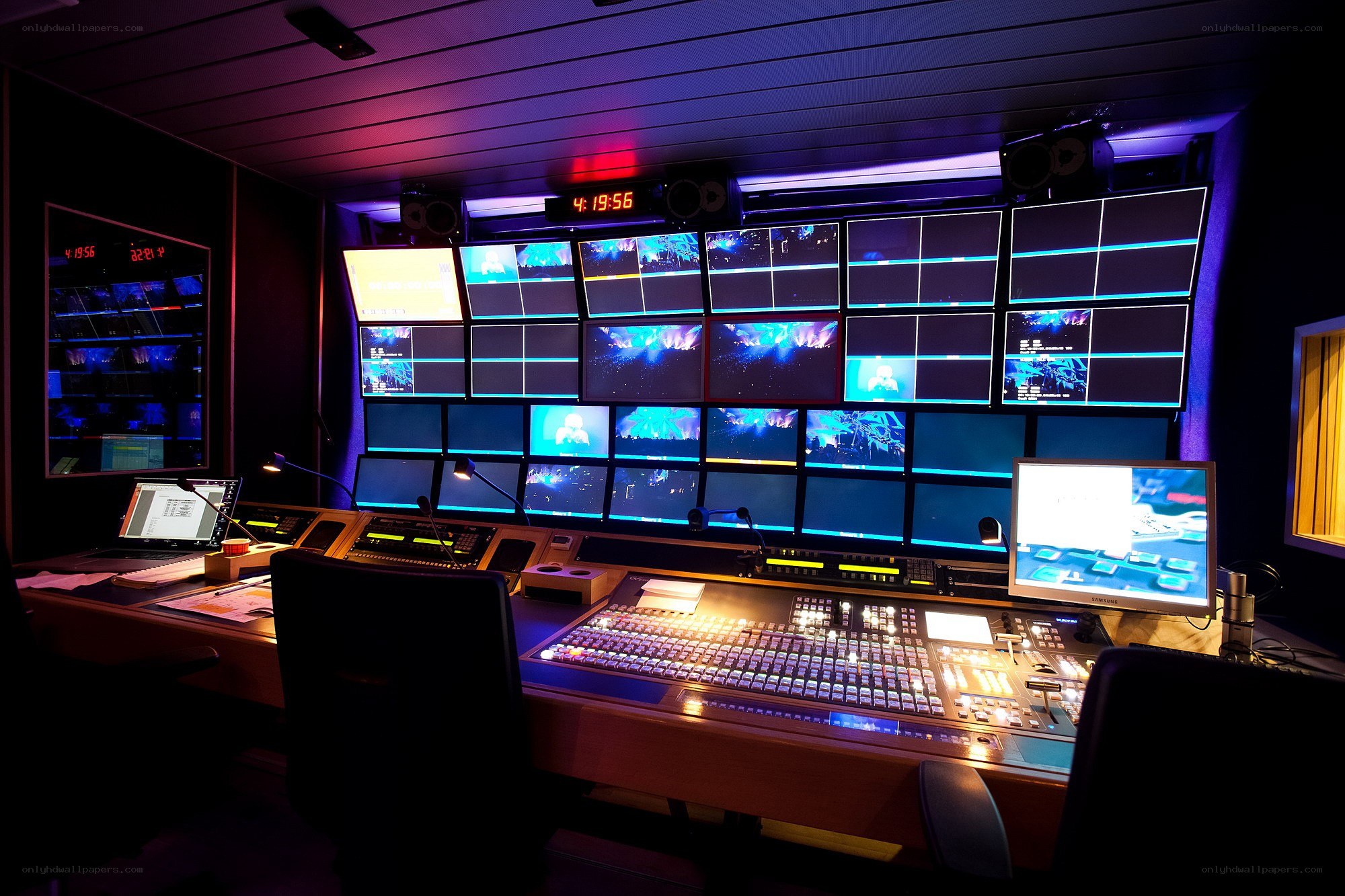 broadcast control room