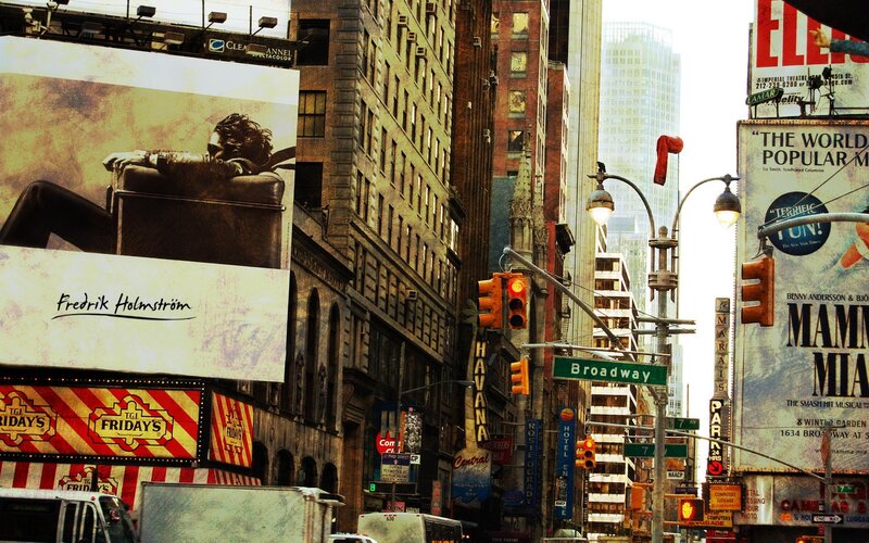 Broadway billboards in New York