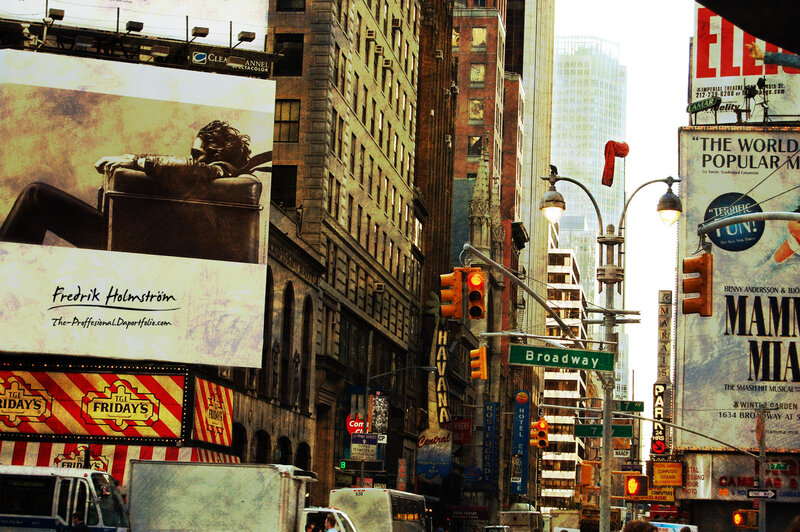 Broadway billboards in New York