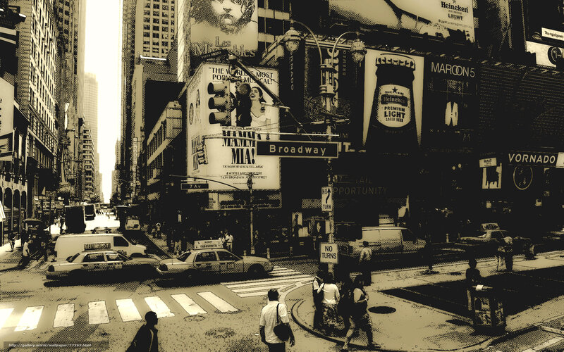 Broadway Street Scene